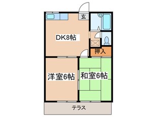 サンライズ豊田の物件間取画像